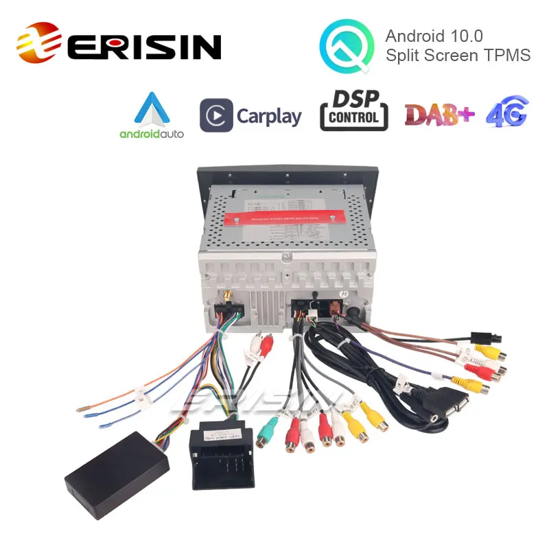 Erisin ES8760PB 7 &quotDSP Android 10 0 автомобильный DVD CarPlay & Auto GPS 4G DAB + для Opel Vauxhall Vivaro Astra Corsa Zafira