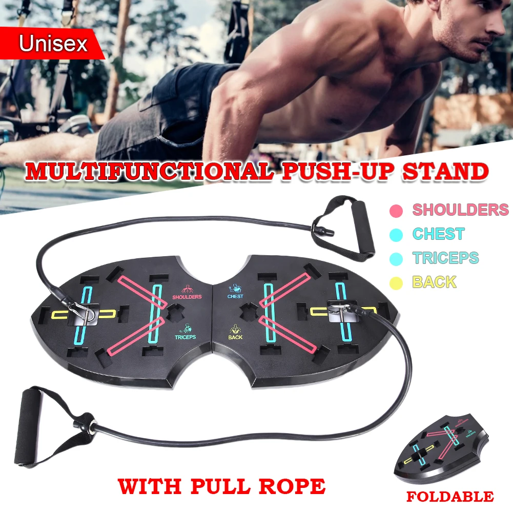 

Push-Up Rack Board Training Sport Workout Fitness Gym Equipment Push Up Stand for ABS Abdominal Muscle Building Exercise