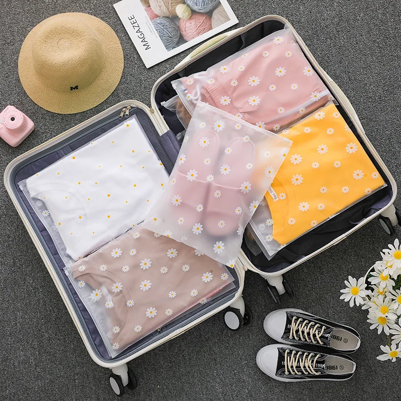 

Travel Transparent Cases Clothes Toiletries Storage Bag Box Luggage Towel Suitcase Pouch Zip Bra Cosmetics Underwear Organizer