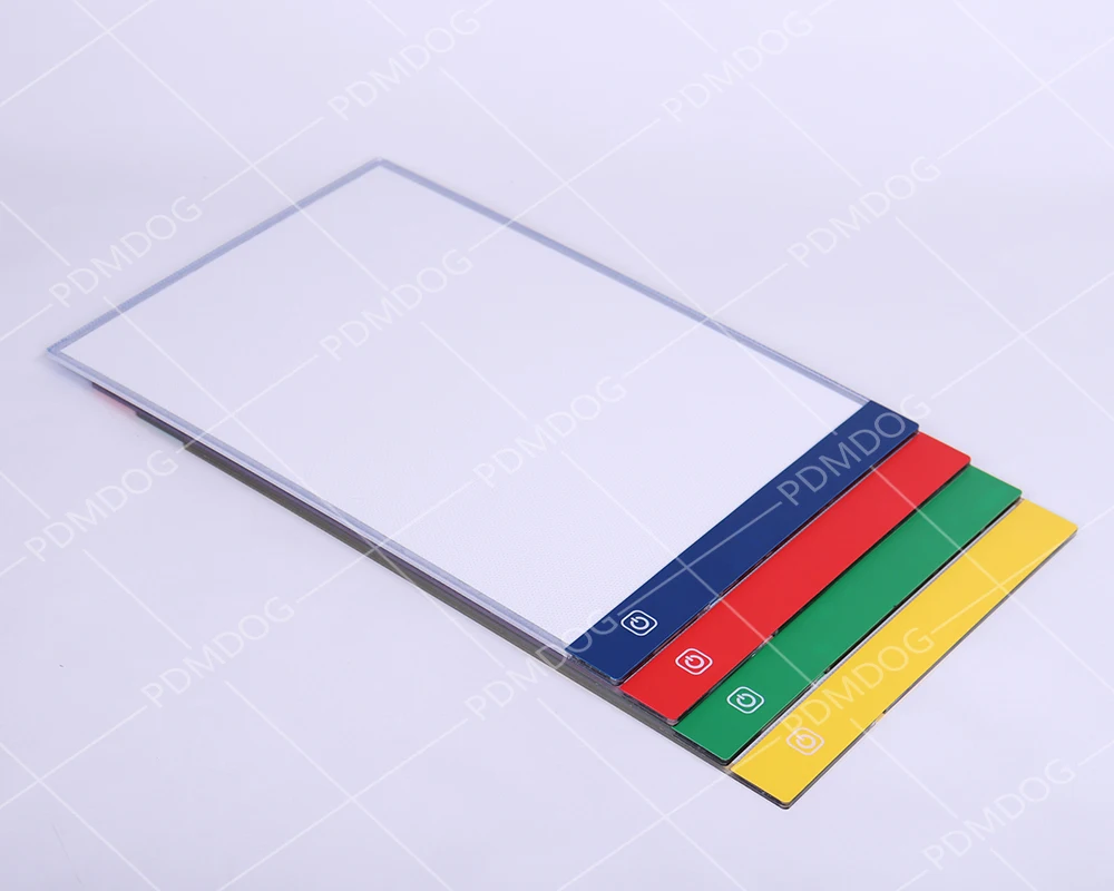 

ARMYQZ 4 colors LED Diamond Painting Light Pad Board Diamond Painting Accessories Tool Kits A4 Drawing Graphic Tablet Box