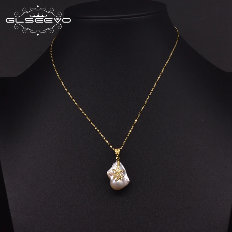 Женское Ожерелье с натуральным жемчугом в форме цветка|Ожерелья подвеской| |