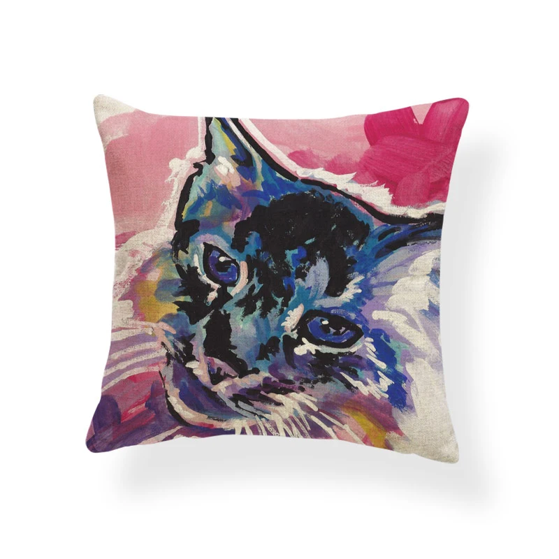 Хиппи Happy Animal наволочка Чихуахуа золотистый ретривер Коралловая собака хаски