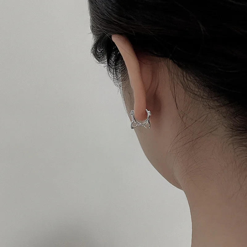 New Fashion Sweet Cat's Paw Stud Earring For Women Girls Wedding Party Cute Hollow Cat Ear Buckle Jewelry Gifts | Украшения и