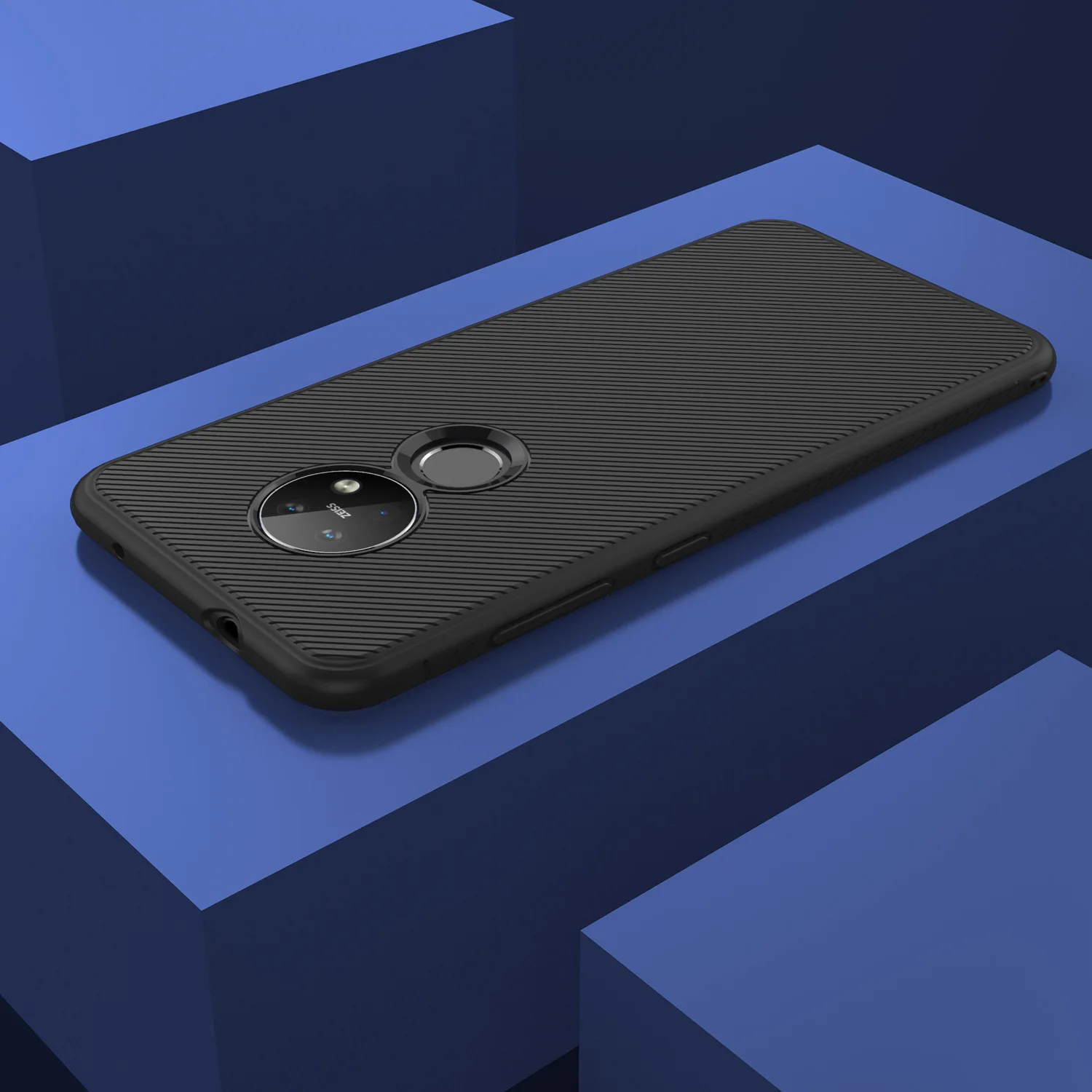 Lenuo для Nokia 7,2 чехол для Nokia 6,2 чехол противоударный мягкий ТПУ/углеродное волокно матовая задняя крышка