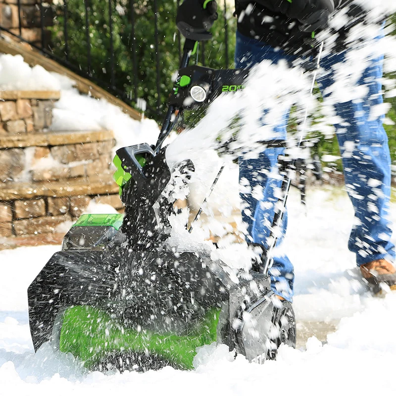 Greenworks PRO 20 дюймовый 80V аккумуляторная снегоочиститель/подметательные в комплекте