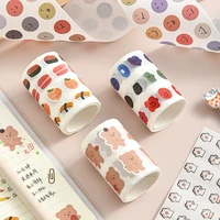 5 styles of kawaii masking tape decorative washi tape cute small stickers diary notebook scrapbooking stationery
