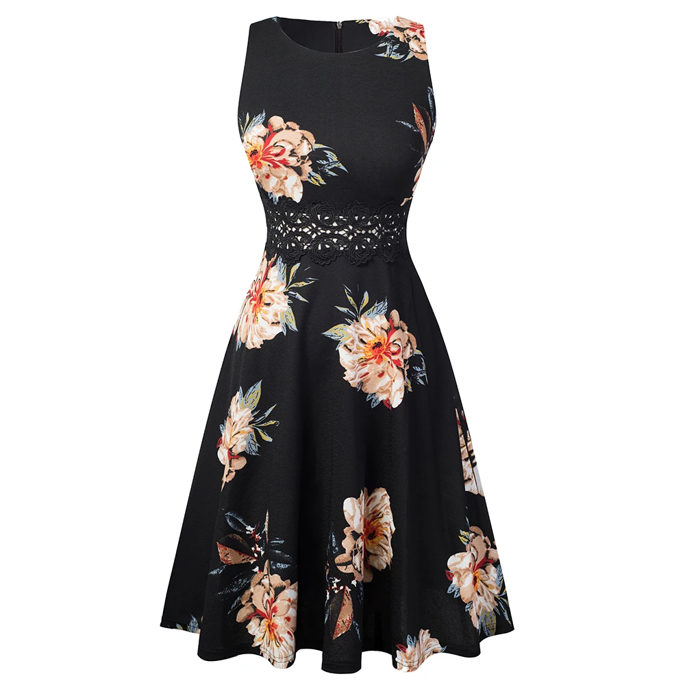 Женское однотонное платье с принтом винтажное элегантное вечернее