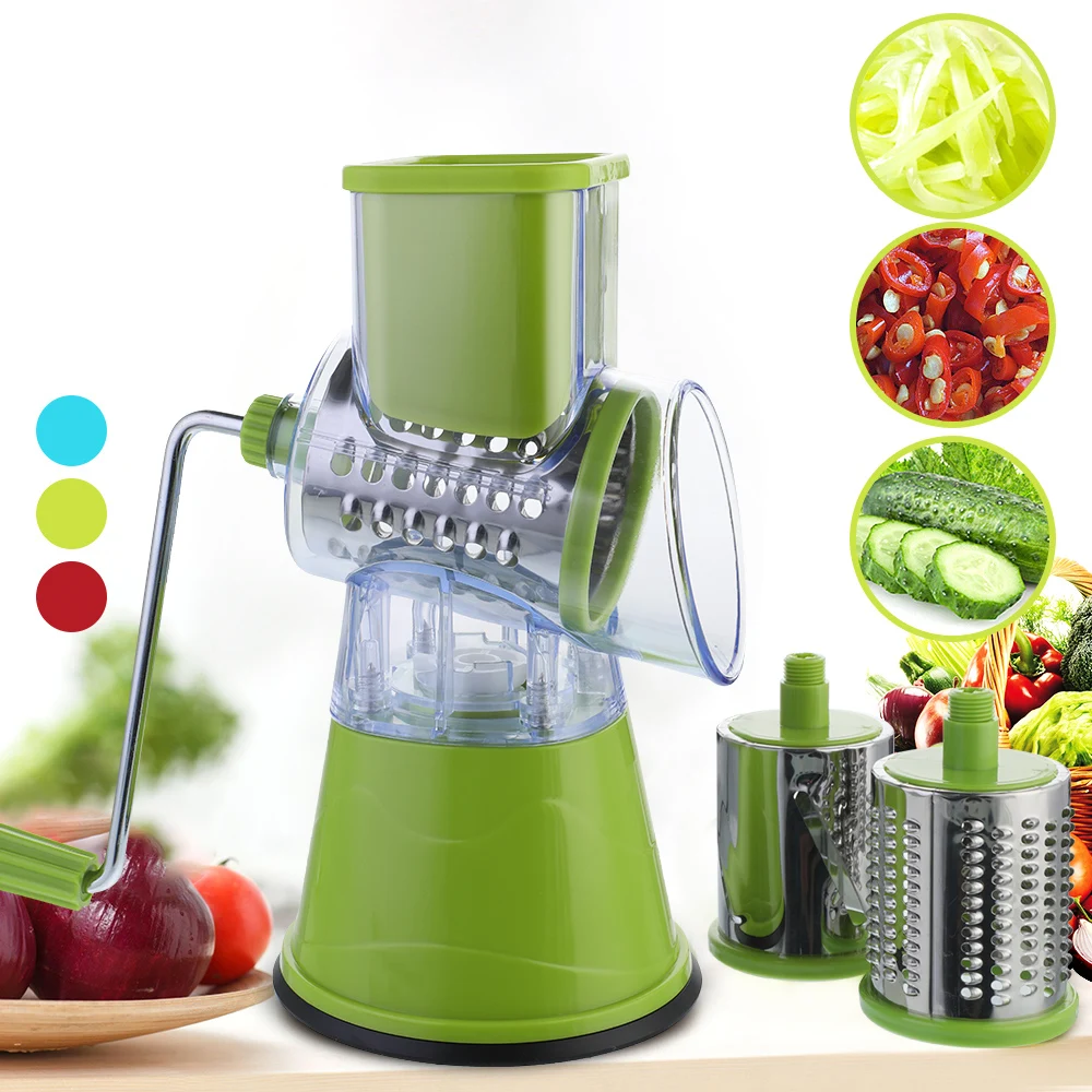 

Manual Vegetable Cutter Slicer Multifunctional Round Mandoline Slicer Potato Cheese Kitchen Gadgets Kitchen Accessories