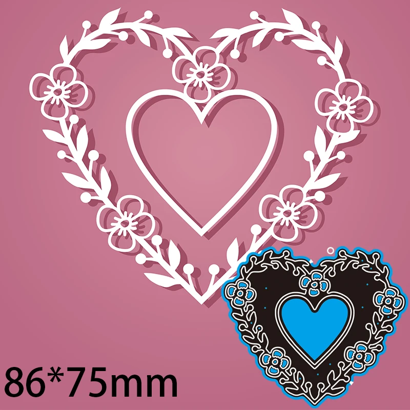 

Резка металла под давлением выбитое сердечко карты декор s Новый Трафареты DIY бумажные карточки для скрапбукинга ремесла решений для декори...