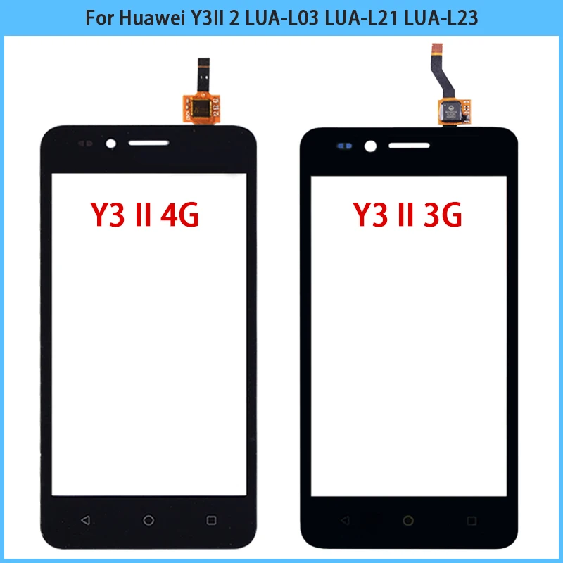 Новый Y3 II сенсорного экрана для Huawei Y3II 2 LUA L03 L21 L23 4 5 сенсорный экран Сенсорная