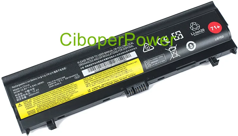 Оригинальный аккумулятор для ноутбука L560 L570 SB10H45073 SB10H45074 SB10H45071 00NY486