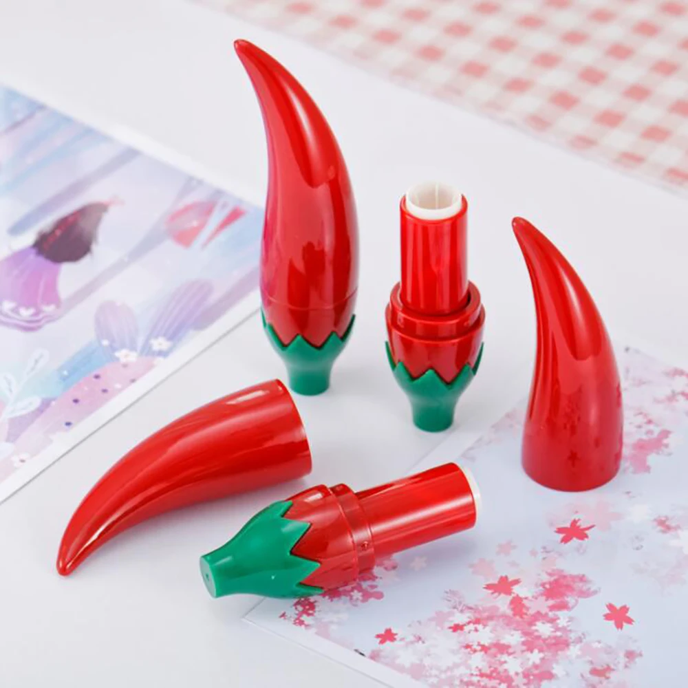 5 шт. пустой красный перечный соус Форма дизайн под губную помаду милые