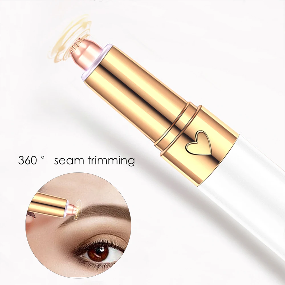 

Mini Electric Eyebrow Trimmer Lady Eyebrow Epilator Pen Lip Hair Epilator Professional Painless Shaver Portable Hair Remover Pen