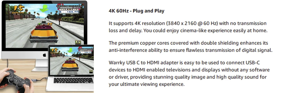 MSL Тип C к HDMI адаптер USB 3,1 USB-C к HDMI адаптер конвертер «Папа-мама» для MacBook huawei Matebook samsung S8