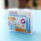 Межзубная щетка, выдвижная межзубная щетка, Ортодонтическая зубная щетка, чистящая Ортодонтическая зубная щетка, зубная щетка 20 шт.кор.