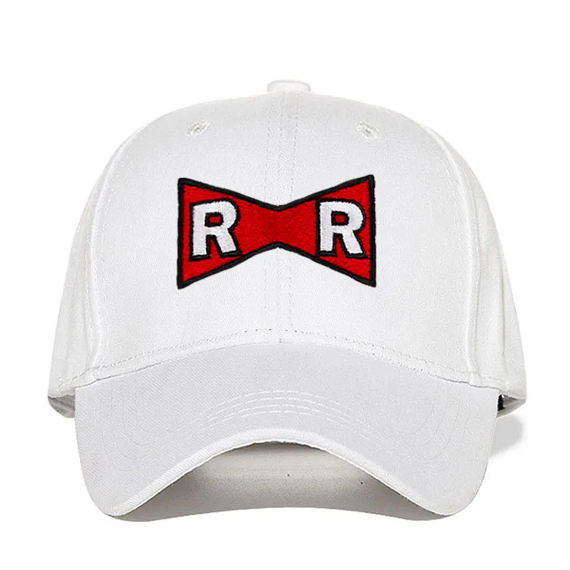 Белый Мужская шляпа, бейсбольная кепка Dragon Ball Dr. Gero Dad Hat хлопок красная лента армейская деликатная кепки с надписью Нет структуры шляпа - Цвет: Белый