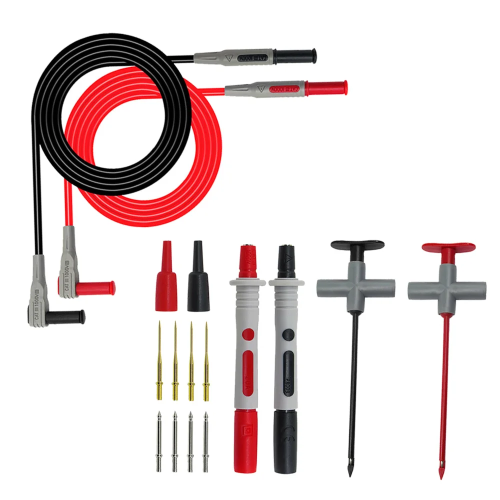 1 Набор 16 в мультиметр тестовый комплект провод проволочный пирсинг зонд 4 мм