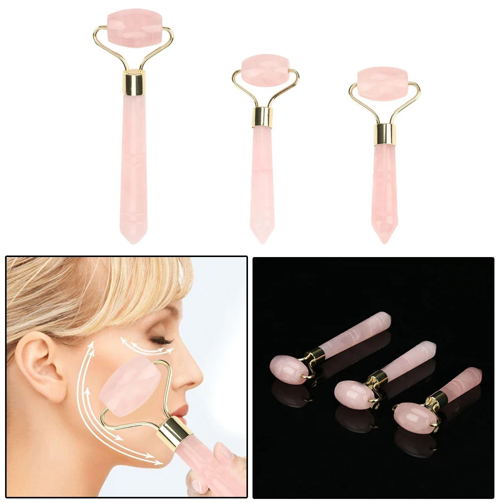 Массажный ролик для лица Нефритовый камень похудения тела головы шеи массажер