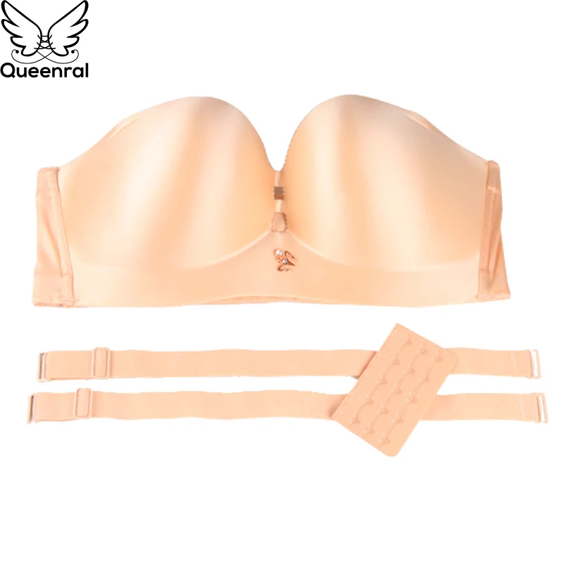 Бюстгальтер Queenral женский с эффектом пуш-ап пикантное ультратонкое нижнее белье