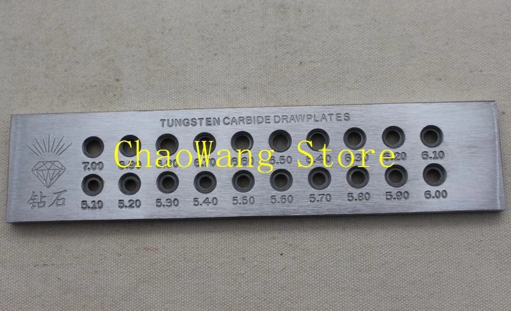 Волочильная пластина из карбида вольфрама для изготовления ювелирных изделий