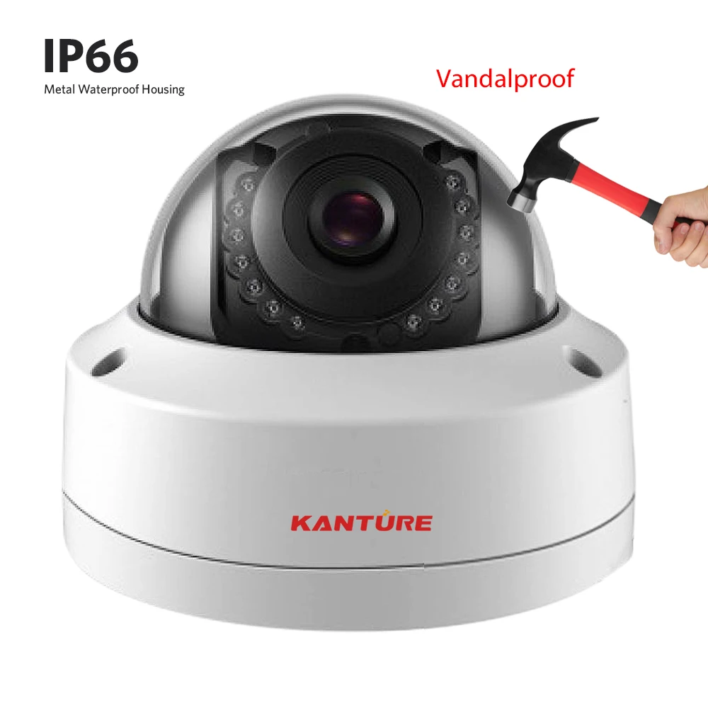Система видеонаблюдения KANTURE H.265 + 4 канала 5 МП POE NVR аудио запись защита от