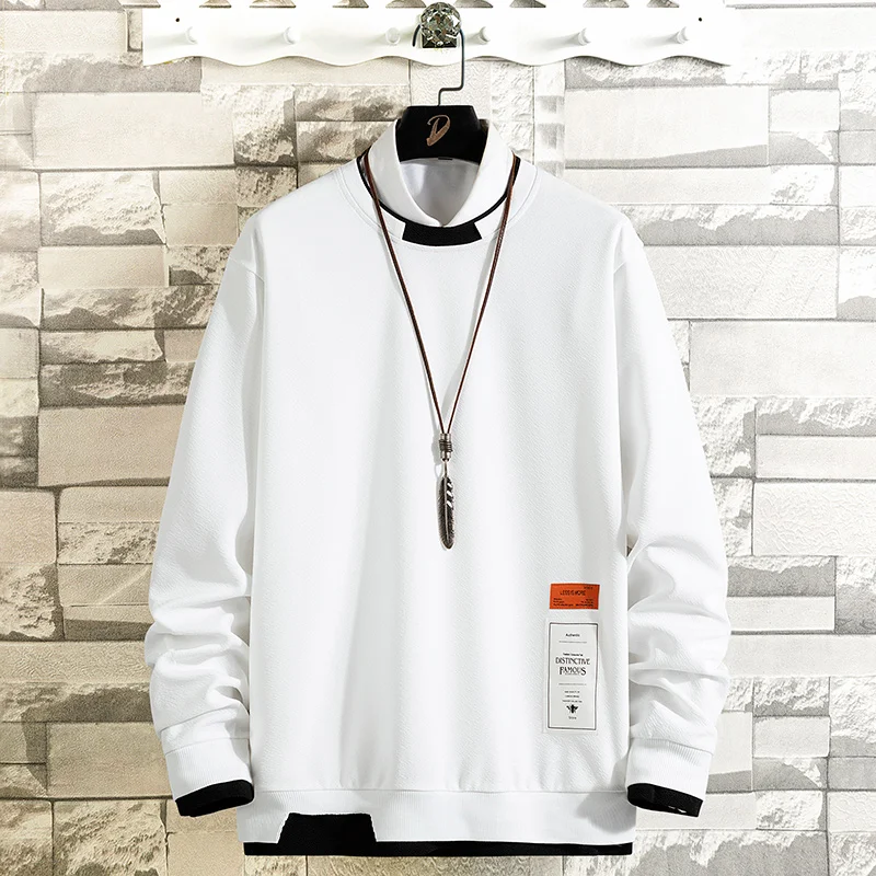 

Long Sleeve Hoodies Sweatshirts Spring New Fashion Patchwork Hoodies Men Print Hip Hop Streetwear Men Tops Brand Men's Clothing