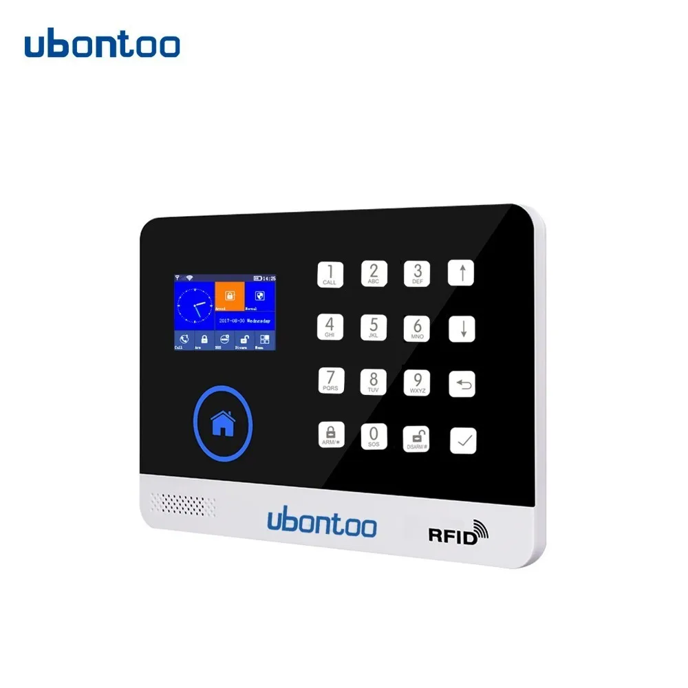 UBONTOO Многоязычная wifi GSM домашняя охранная сигнализация детектор движения