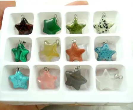 Натуральный Камень Бирюза кварц кристалл тигровый глаз авантюрин пятиконечная