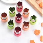 Нож для овощей в форме сердца, 3 звезды, шт.упак., портативный, из нержавеющей стали, для нарезки фруктов, для детей, сделай сам, кухонные принадлежности