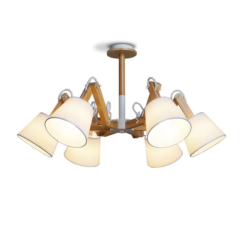 

Spider Pendant Lights E27 Bulb Hanging Pendant Lights Fixture Loft Oak Wooden Creative Handmade Wood Modern Cord Pendant Vintage