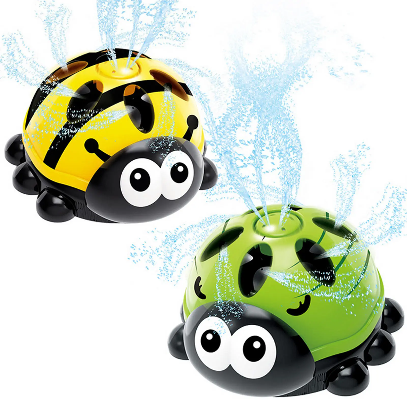 Cute Ladybug Water Spray Splash Sprinkler Toy for Kids Toddlers Summer Outdoor Lawn Backyard Water Fun Toy