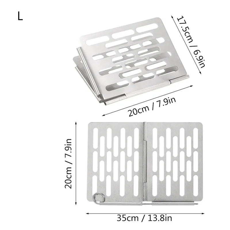 

Foldable 304 Stainless Steel BBQ Grid Outdoor Camping Folding BBQ Board Portable BBQ Grid