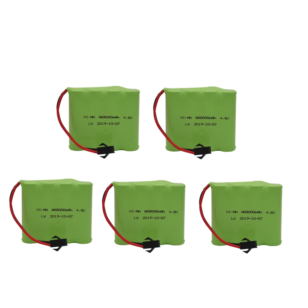 Никель металлогидридная аккумуляторная батарея 4 8 в 3000 мАч для игрушек
