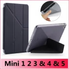 Чехол-накладка для iPad Mini 5, 4, 3, 2, 1, из искусственной кожи, мягкий, с подставкой, для сна, 2019