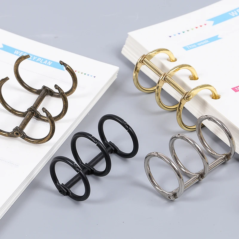 2 шт. Металлический Переплет с листьями для ноутбука откидные кольца альбома