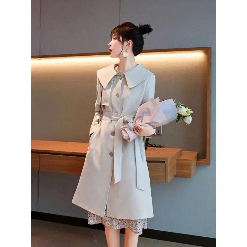 

Women 's Windbreaker Spring And Autumn Korean Style Slimming And Fashionable Loose Temperament Leisure Fashion Coat
