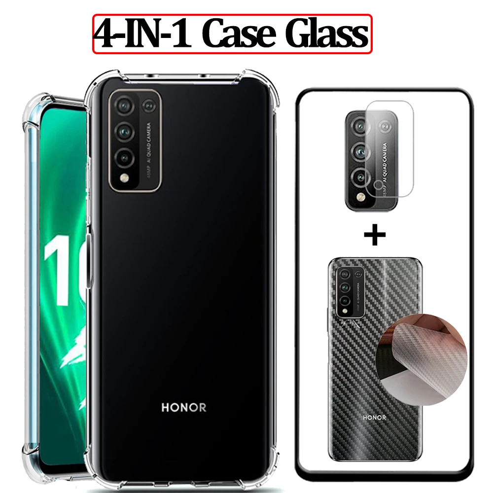 

Bumper Clear Case Honor 10X lait Lens Back Film Xonor honor 10X lite Case Anti-Shock x10 10 x Back Cover Honor 10X lite