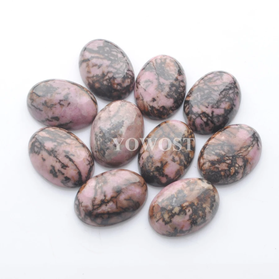 Натуральный Родохрозит драгоценный камень овальный кабошон без отверстия