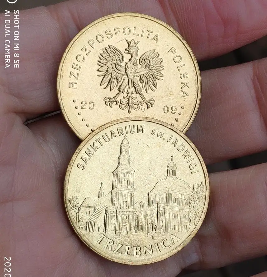27 мм 2009 Польша 100% настоящая памятная монета оригинальная коллекция - купить по