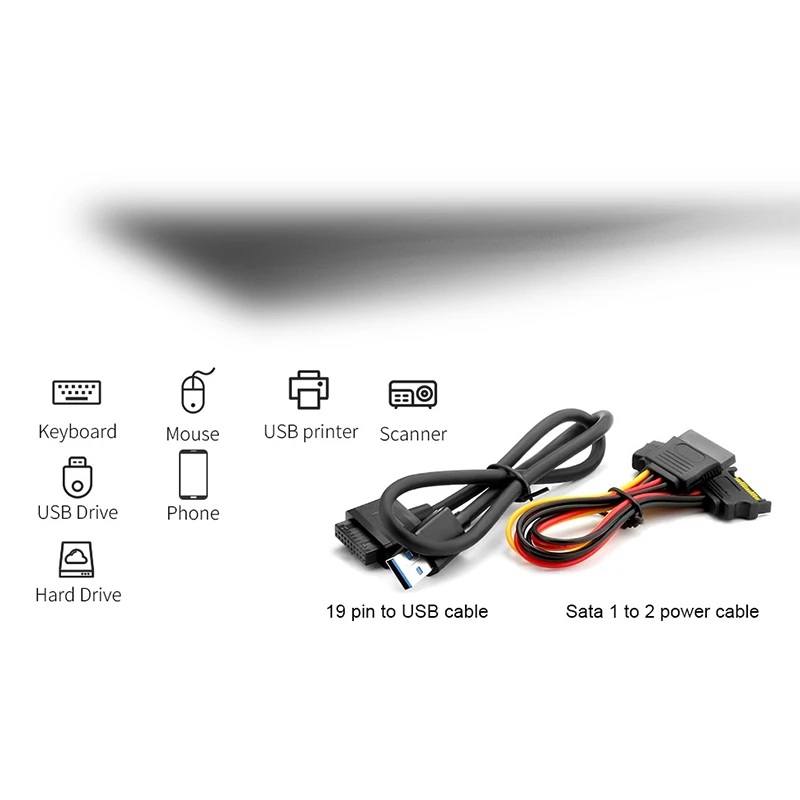 USB 3 0 Тип C PCI E плата расширения 5 портов адаптер внешний контроллер Экспресс 19 Pin