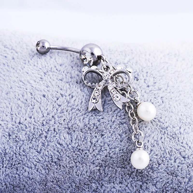 Пирсинг для тела из нержавеющей стали с кристаллами 1 шт.|Украшения тела| |