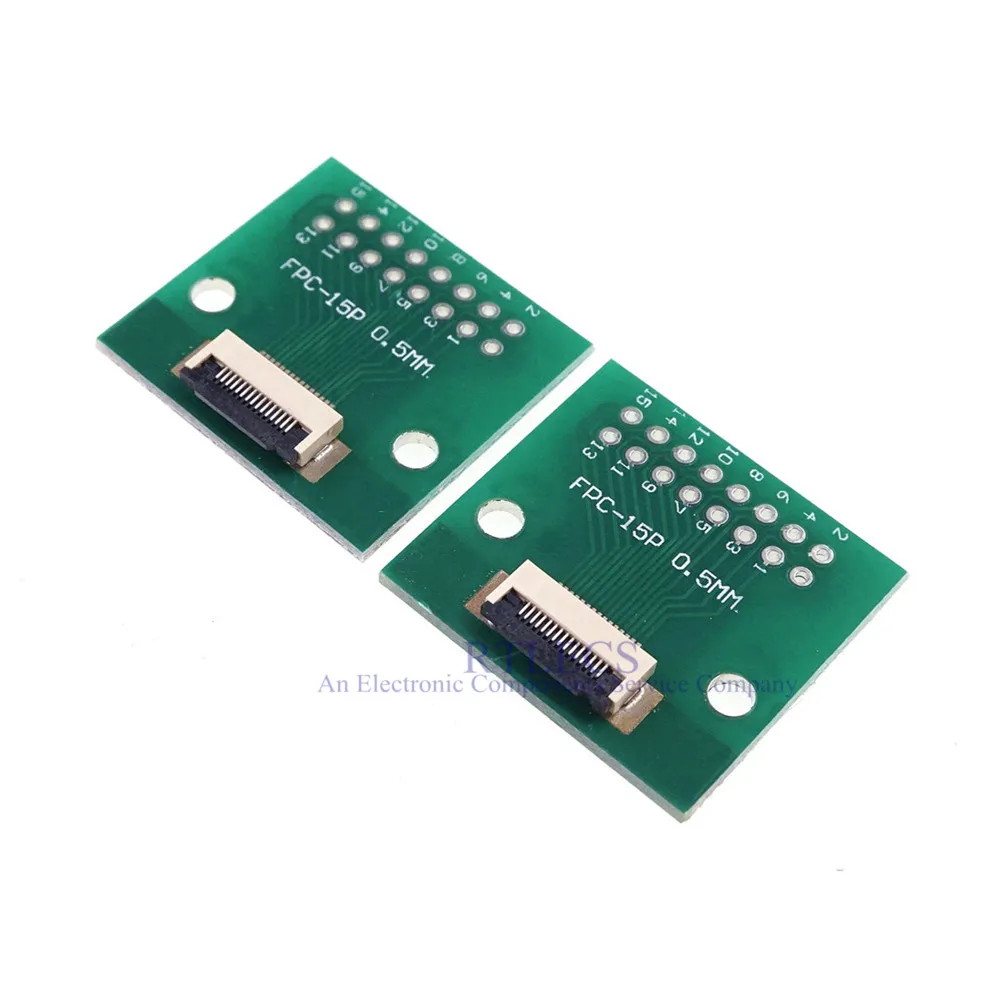 2 шт. DIY FPC FFC 15 PIN 0 5 мм шаг разъем SMT адаптер для 54 пространства 1 00 дюймов печатной