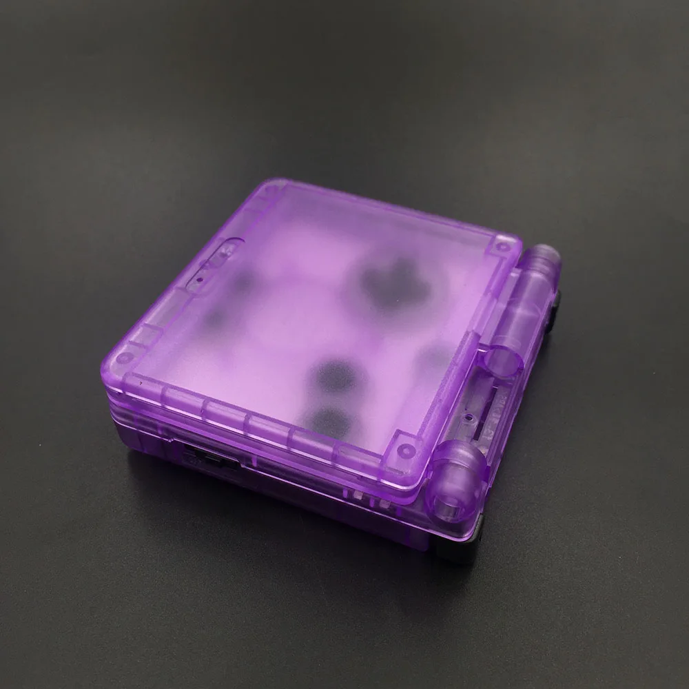 Clear Purple Крутой прозрачный для GBA SP корпус на замену чехол для игрового мальчика Advance SP - Цвет: Clear Purple