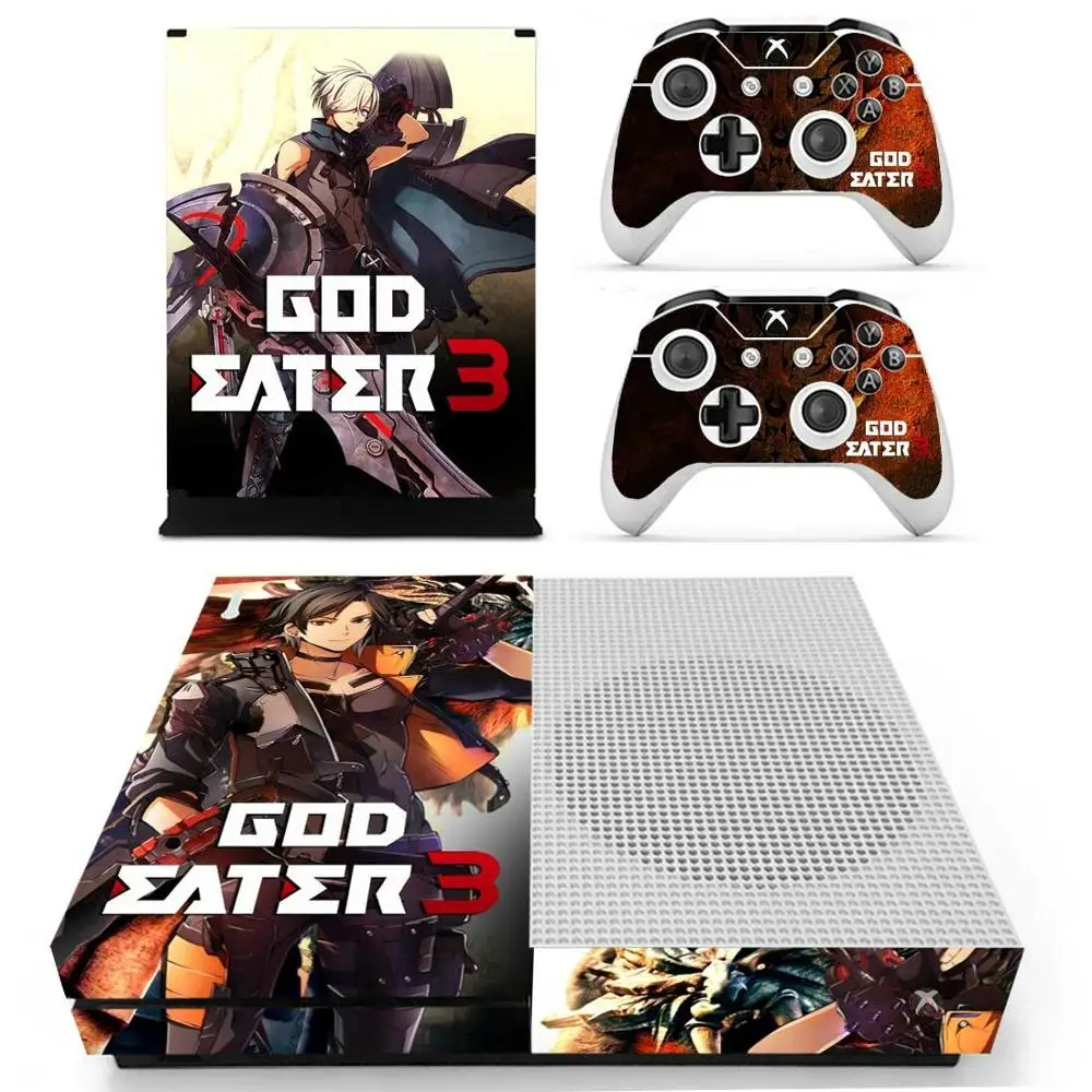 Наклейка s God Eater для Xbox One S кожа Виниловая Pegatina one тонкая консоль и два контроллера