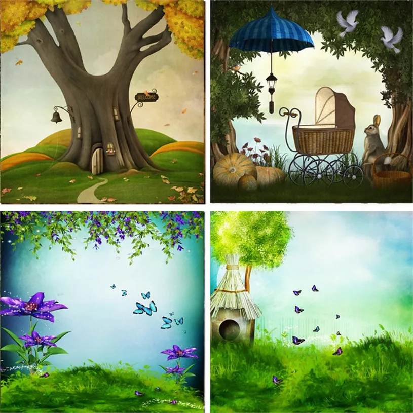 Nitree виниловые фоны для фотосъемки студийный фон с изображением из мультфильмов