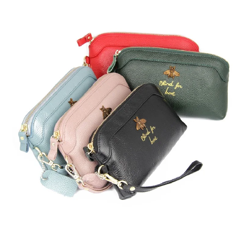 Новый известный бренд модные длинные женские кошельки из натуральной кожи