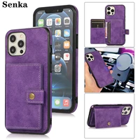 wallet phone case for iphone 12 pro max with card slots leather 11 xs xr se 2020 8 7 plus cover magnetic car removable bag coque