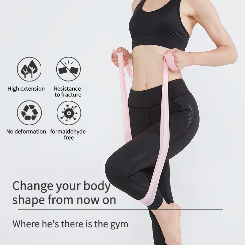 

Эспандер для фитнеса, эластичная лента для упражнений на дому, 2 м