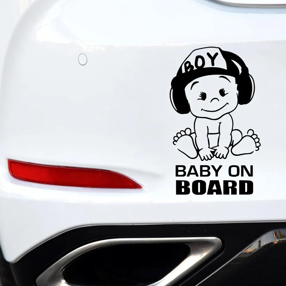 

Creative Baby Auto Sticker Decal Car Styling Motorcycle Body Cool Covers Black/Silver