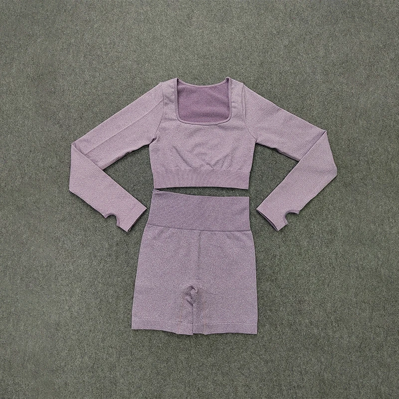 

Сексуальный женский комплект для йоги, спортивный дышащий бесшовный комплект, облегающий комплект для тренировок, Пузырьковые шорты, леггинсы, мягкий уличный комплект для бега и спортзала